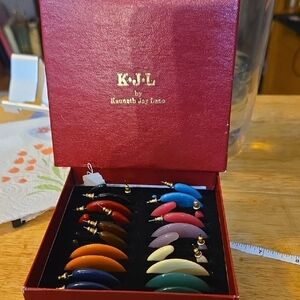 Kenneth Jay Lane Multicolor Hoop Earrings Collection